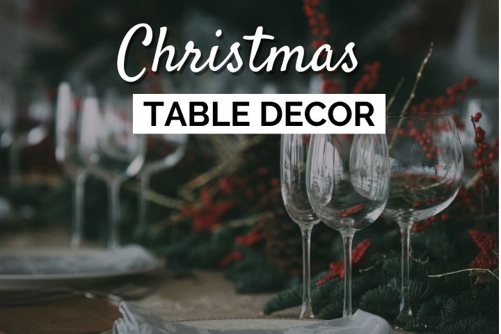 DIY Christmas Table Decorations