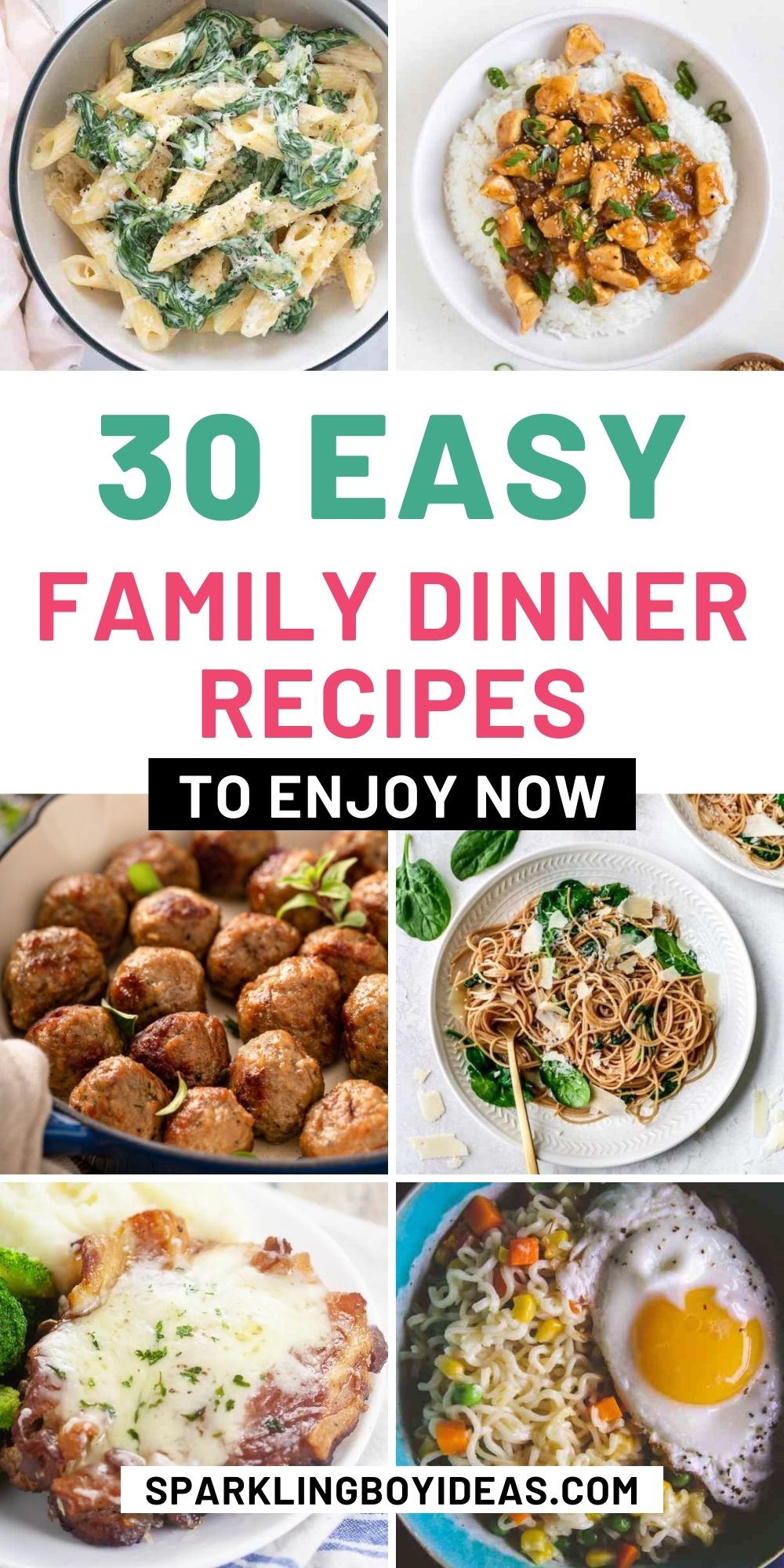 31 Easy Family Dinner Recipes - Sparkling Boy Ideas