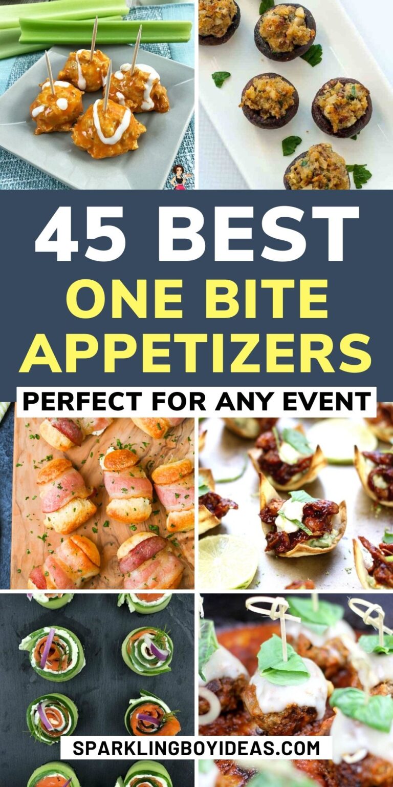 45 Best One Bite Appetizers - Sparkling Boy Ideas