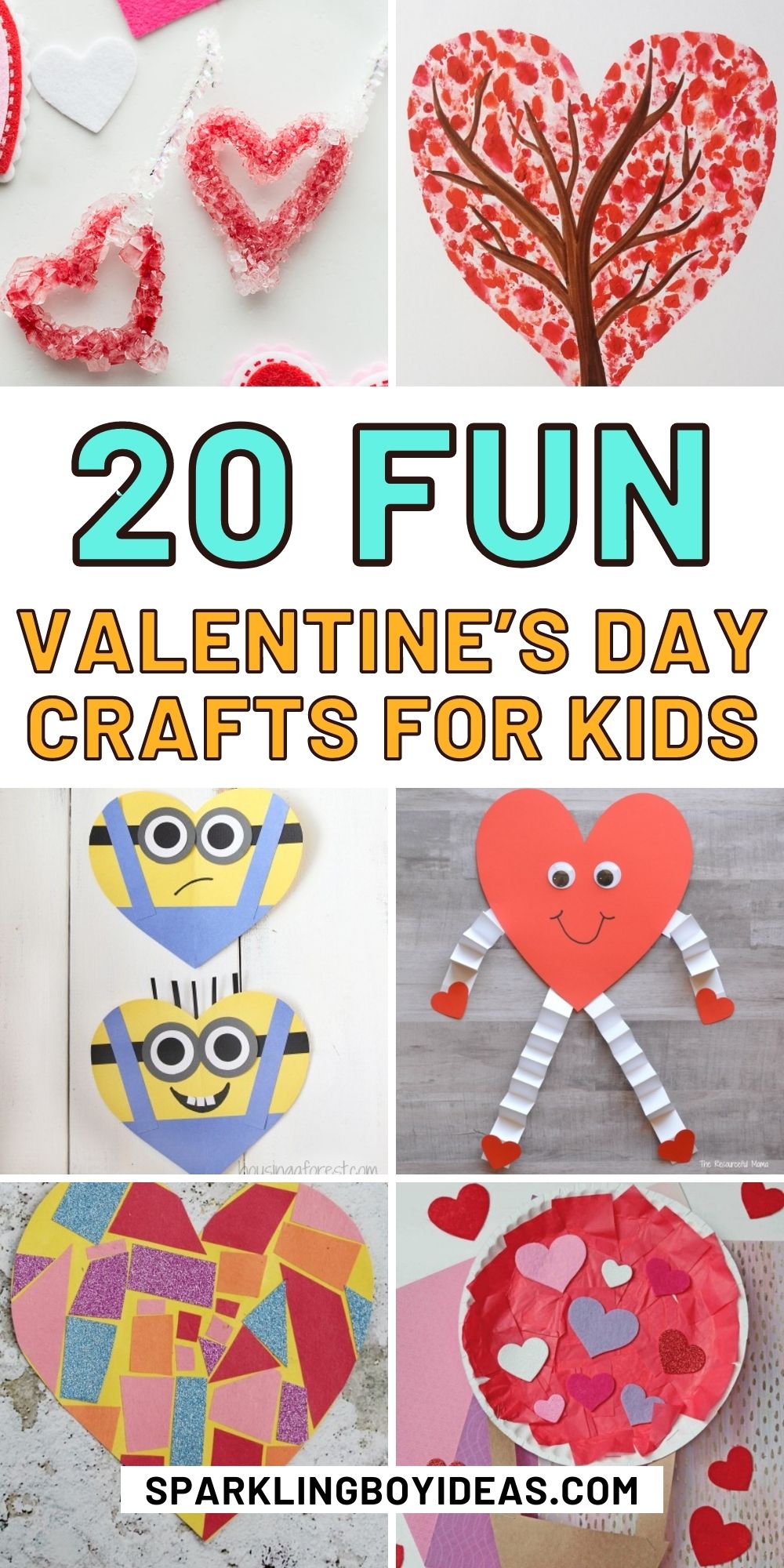 21 Fun Easy Valentines Day Crafts For Kids - Sparkling Boy Ideas