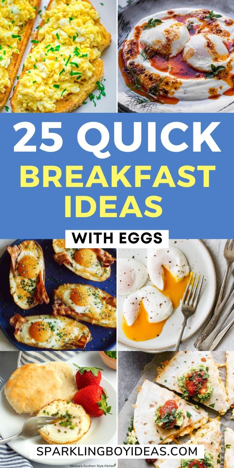 25 Easy Healthy Breakfast Ideas With Eggs - Sparkling Boy Ideas