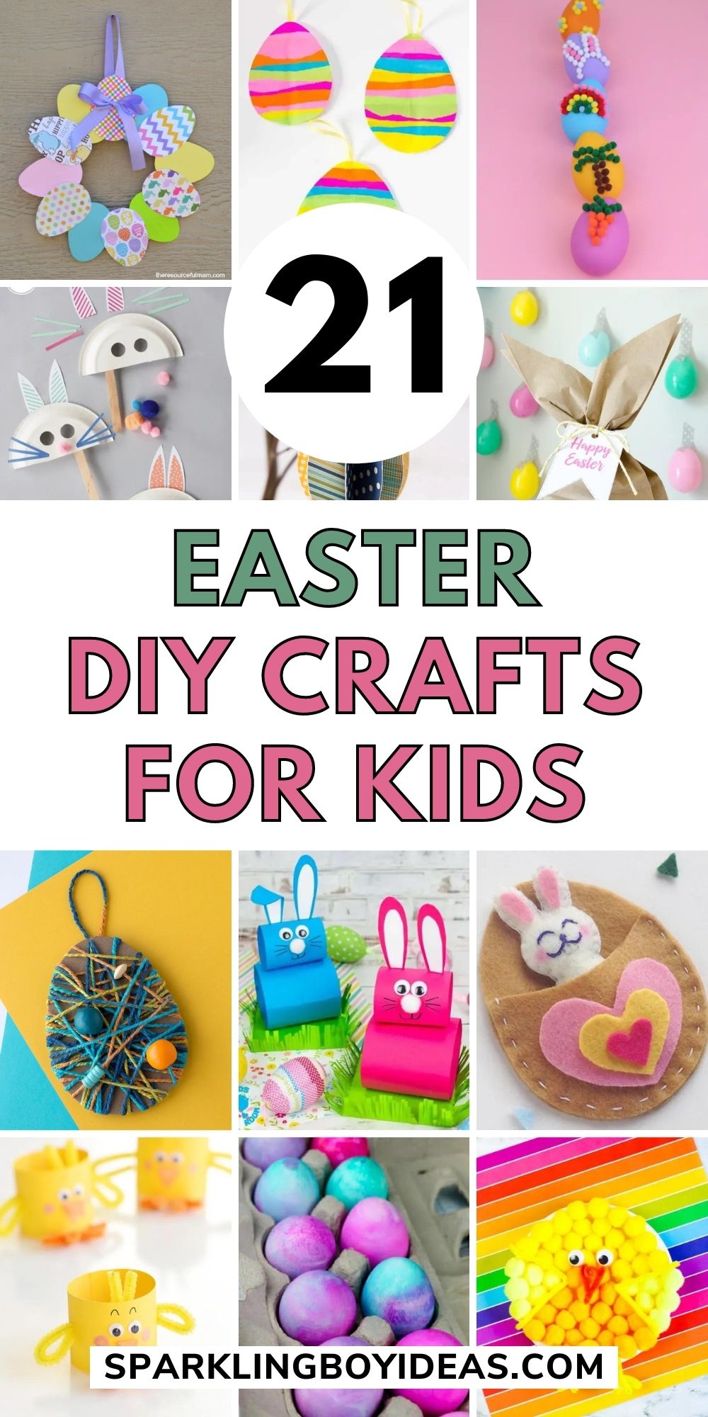 21 Fun Easy Easter Crafts For Kids - Sparkling Boy Ideas