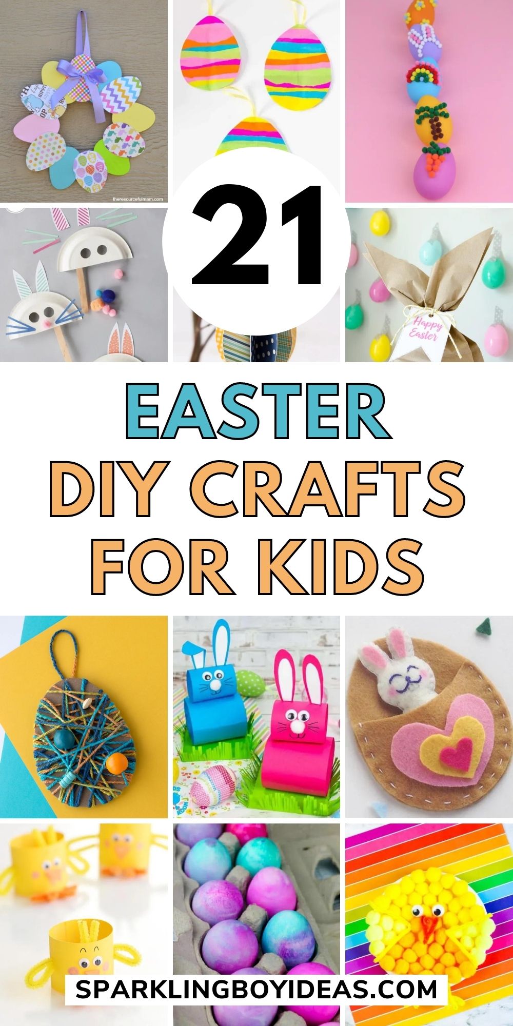 21 Fun Easy Easter Crafts For Kids - Sparkling Boy Ideas