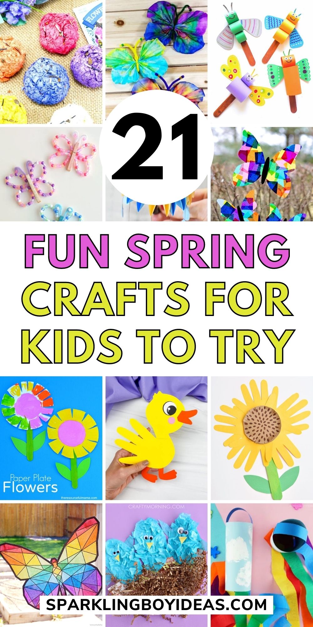 21 Easy Spring Crafts For Kids - Sparkling Boy Ideas