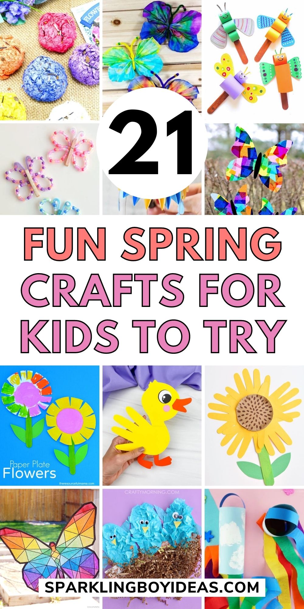 21 Easy Spring Crafts For Kids - Sparkling Boy Ideas