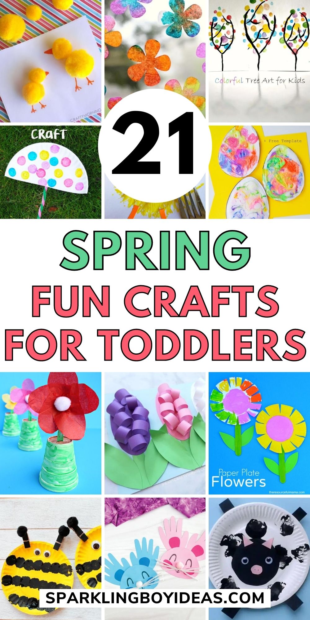 21 Fun Easy Spring Crafts For Toddlers - Sparkling Boy Ideas