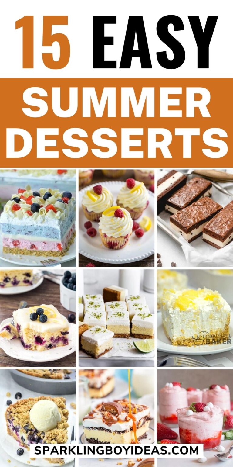 21 Light Easy Summer Desserts - Sparkling Boy Ideas