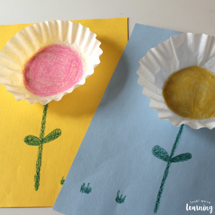 Making a Coffee Filter Flower Craft with Kids