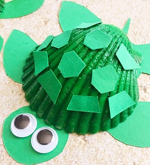 Seashell Turtle Craft for Kids