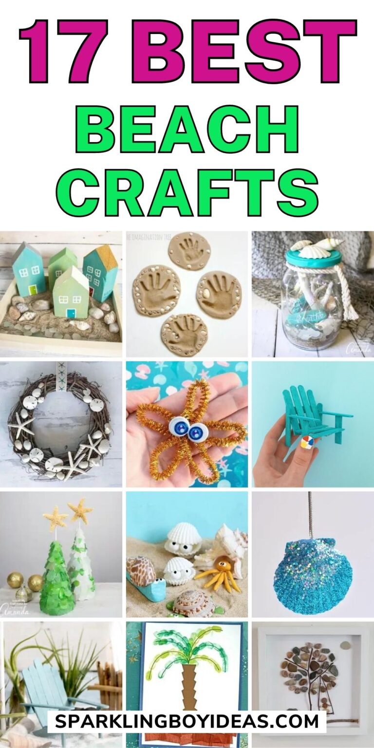 17 Easy DIY Beach Crafts - Sparkling Boy Ideas