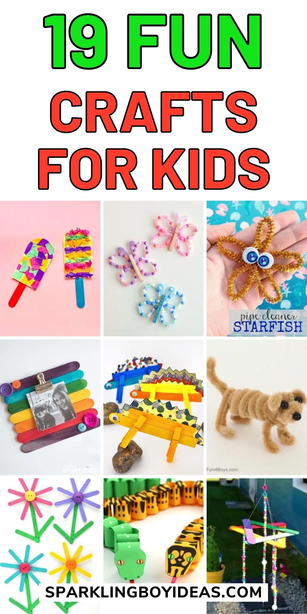 19 Cute Easy Crafts For Kids - Sparkling Boy Ideas