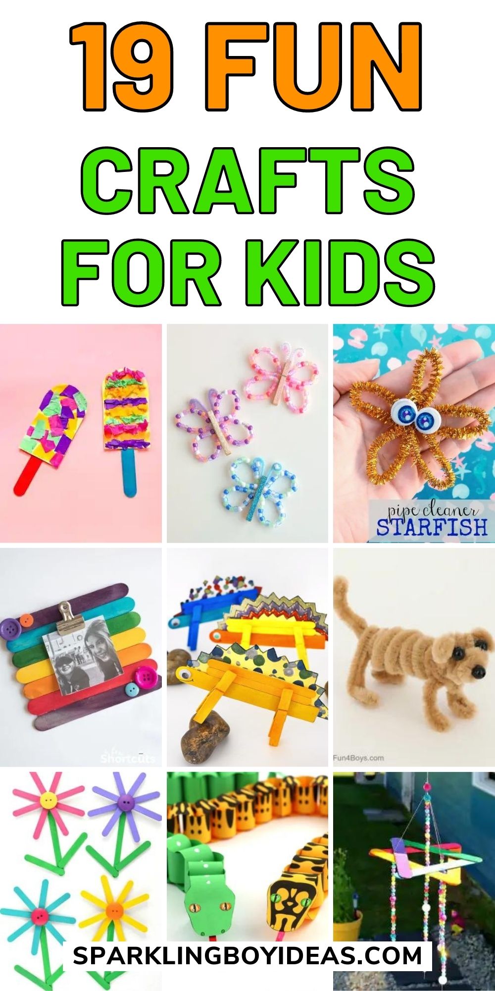 19 Cute Easy Crafts For Kids - Sparkling Boy Ideas