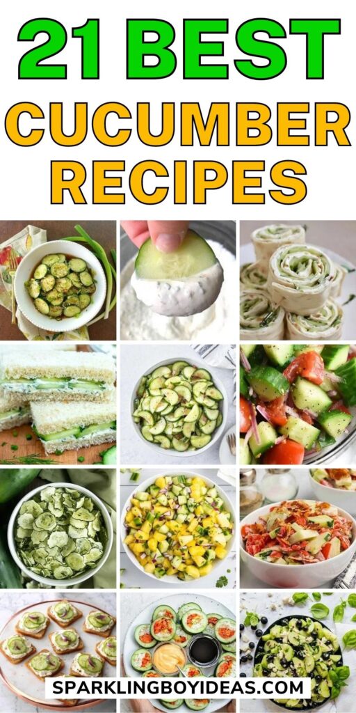 easy healthy cucumber recipes 