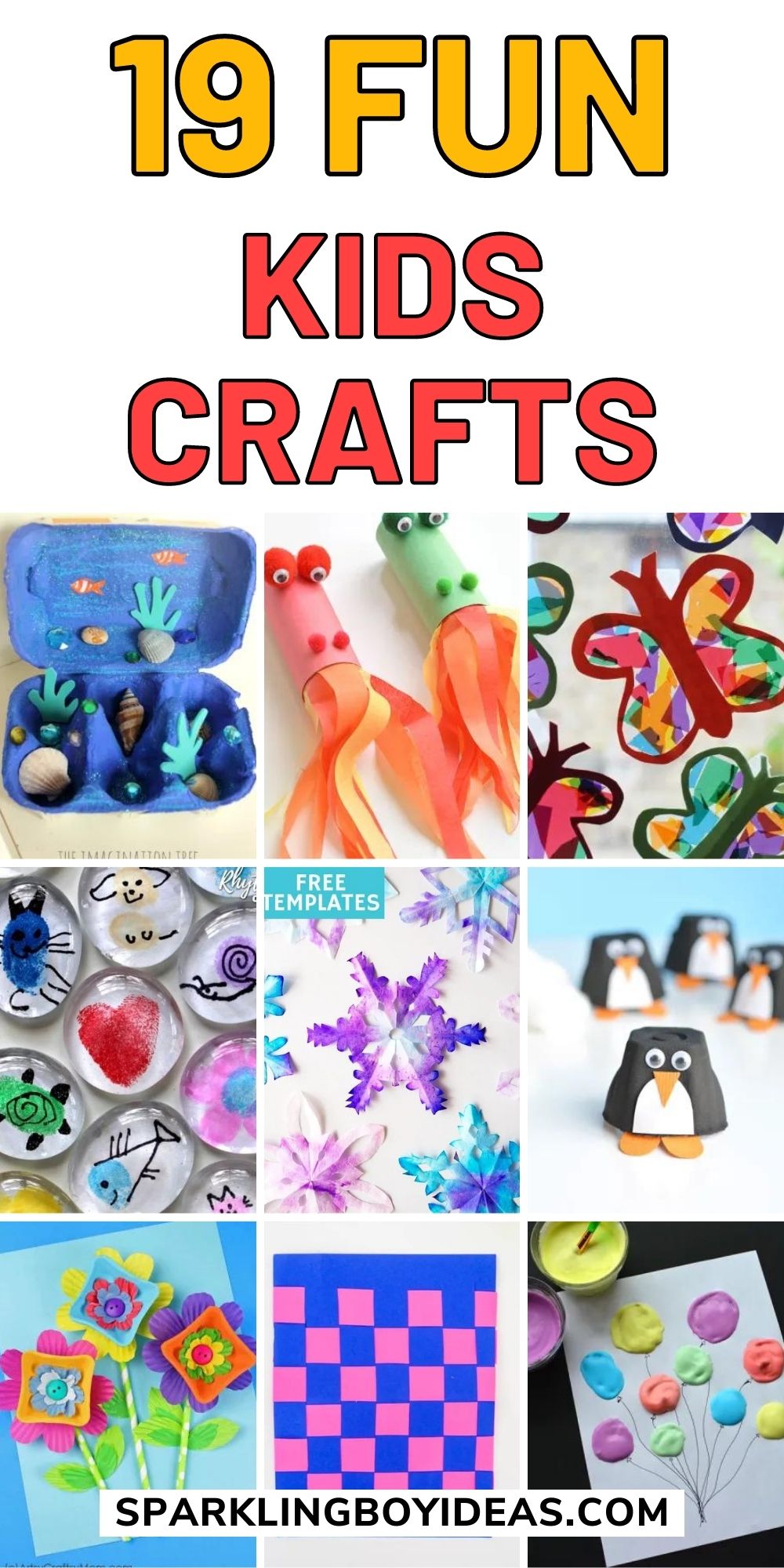 19 Fun Easy Kids Crafts - Sparkling Boy Ideas