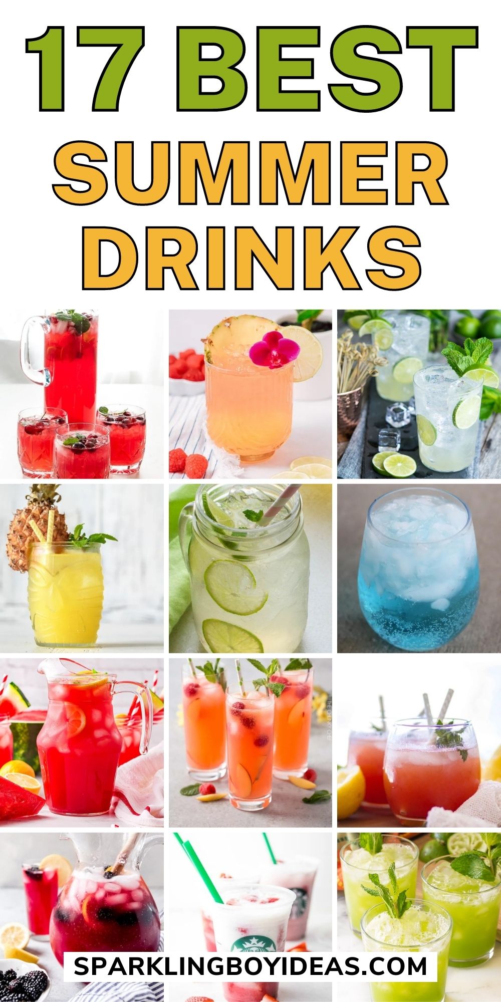 21 Refreshing Summer Drinks - Sparkling Boy Ideas