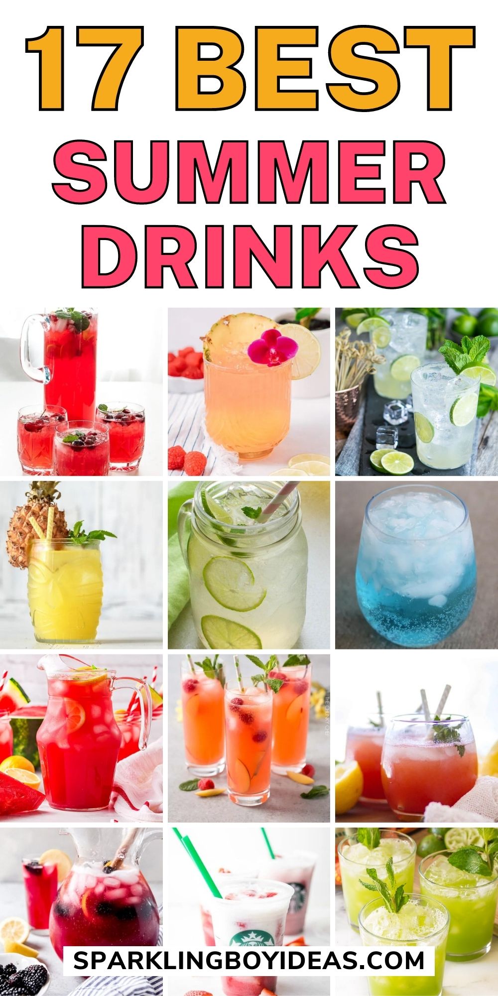 21 Refreshing Summer Drinks - Sparkling Boy Ideas