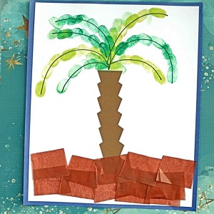 thumbprint palm tree craft idea for kids this summer gluedtomycrafts 683x1024 1