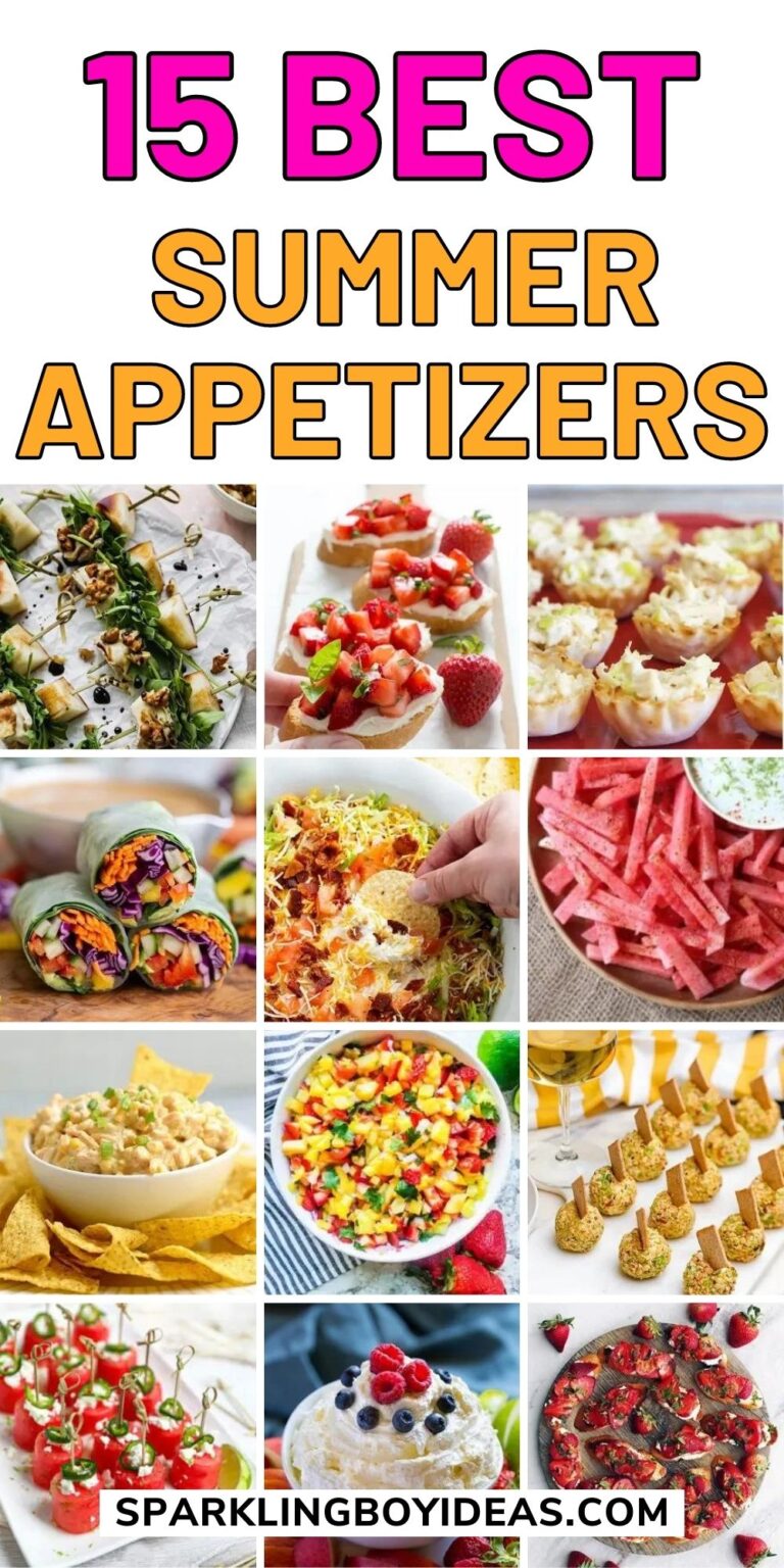 21 Easy Summer Appetizers - Sparkling Boy Ideas