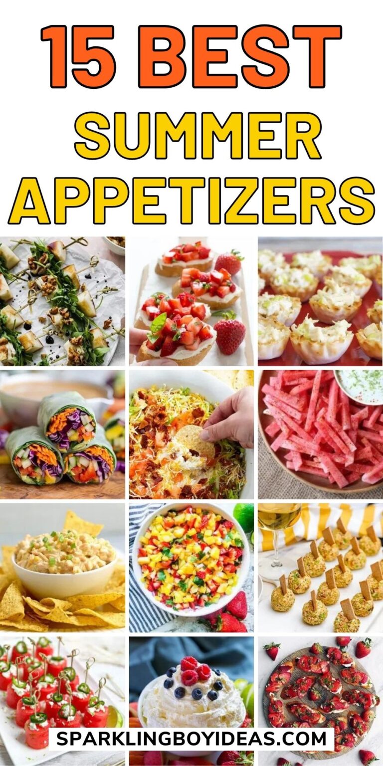 21 Easy Summer Appetizers - Sparkling Boy Ideas