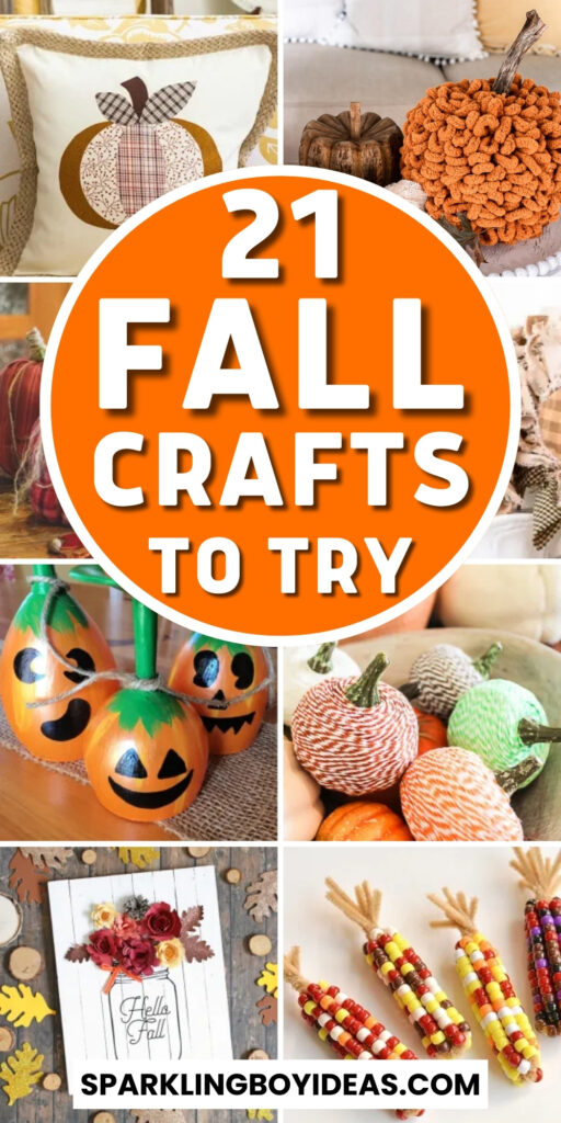 easy diy fall crafts for kids and adults