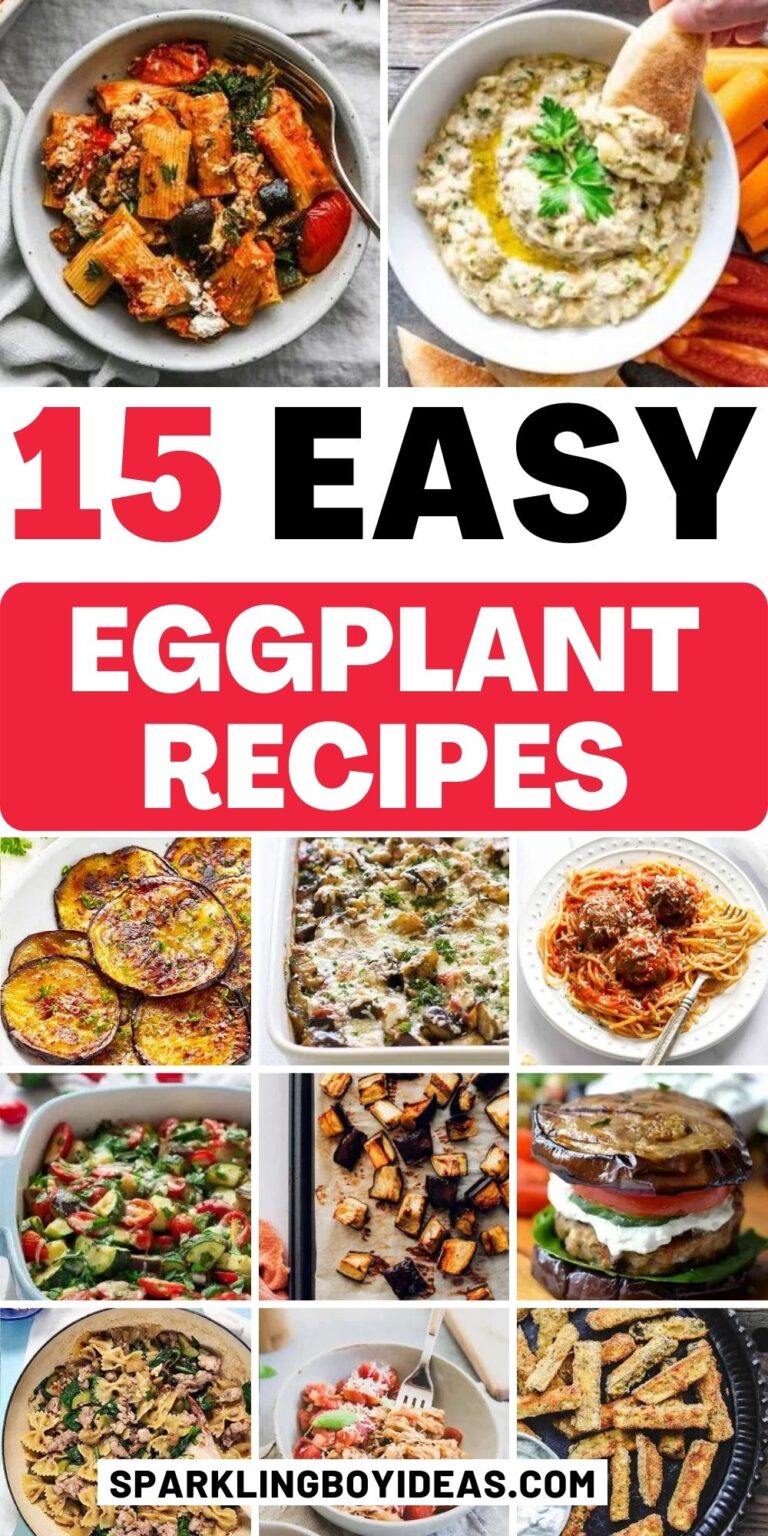 21 Easy Eggplant Recipes - Sparkling Boy Ideas