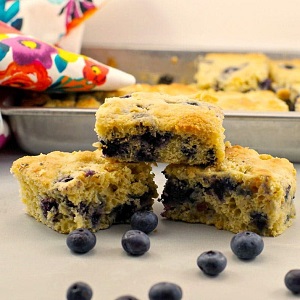 healthy and light blueberry cornbread recipe