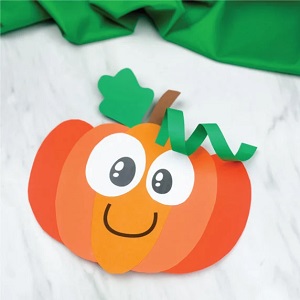 pumpkin craft for preschoolers image