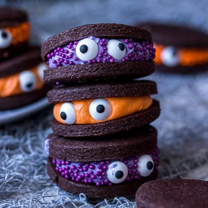 Chocolate Monster Halloween Cookies 3 680x680 1