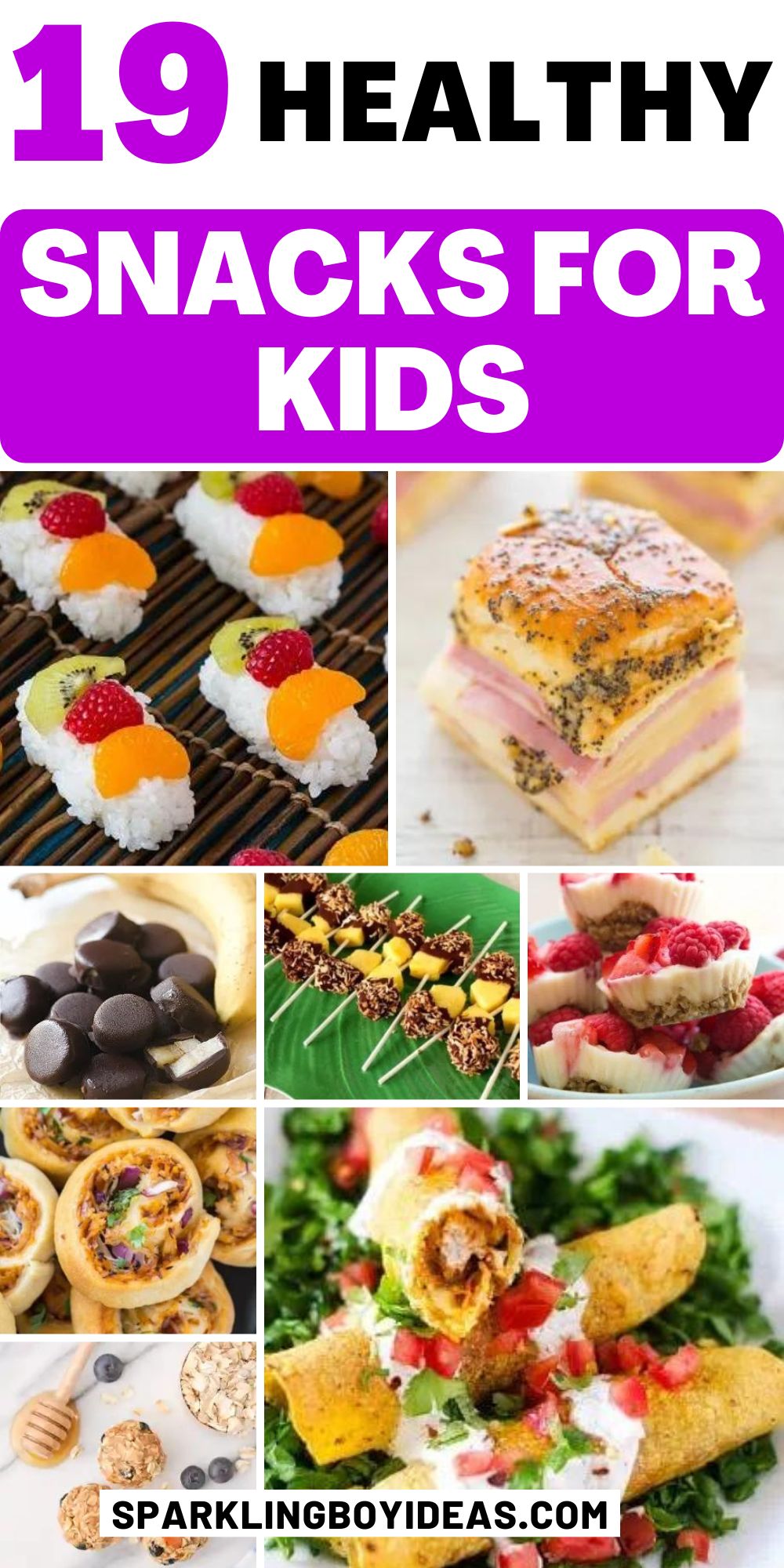 19 Fun Easy Healthy Snacks For Kids - Sparkling Boy Ideas