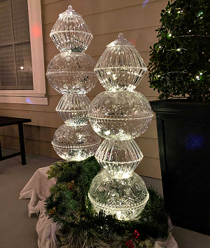 Crystal light up ornaments 1