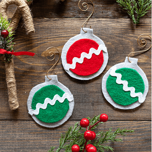 easy new sew felt christmas ornaments with free printable pattern