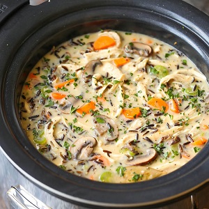 Slow Cooker Chicken and Wild Rice SoupIMG 5269