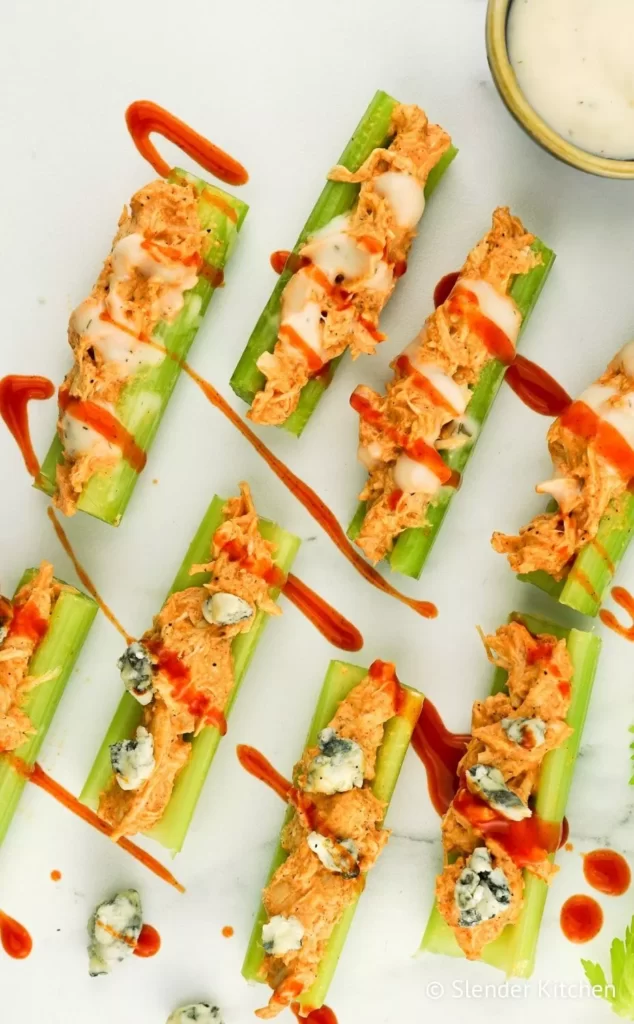 buffalo chicken celery bites 7