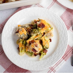 keto chicken bacon ranch casserole p