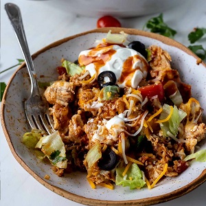 low carb chicken taco casserole recipe 5