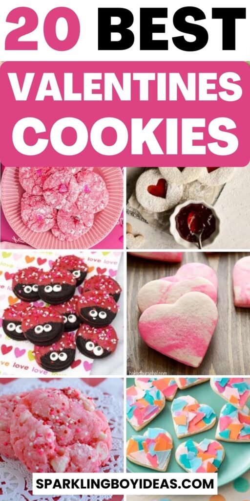 decorated valentines day cookies 