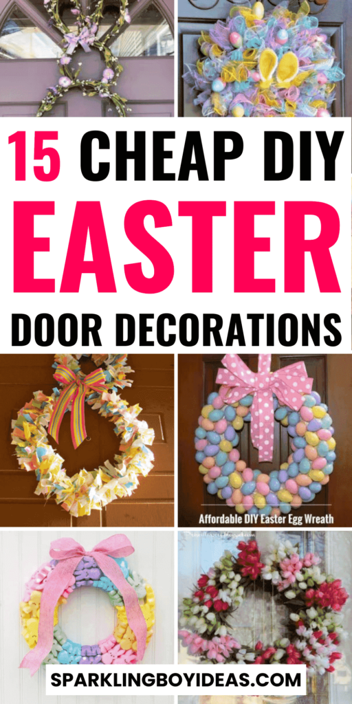 diy spring easter door decorations