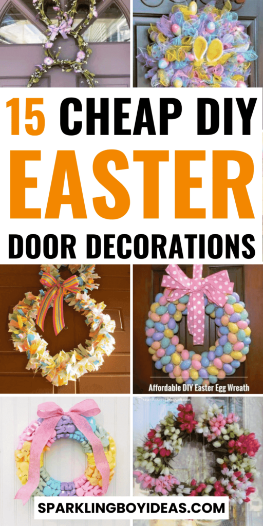 diy spring easter door decorations