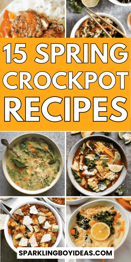 easy healthy spring crockpot recipes for dinner 
