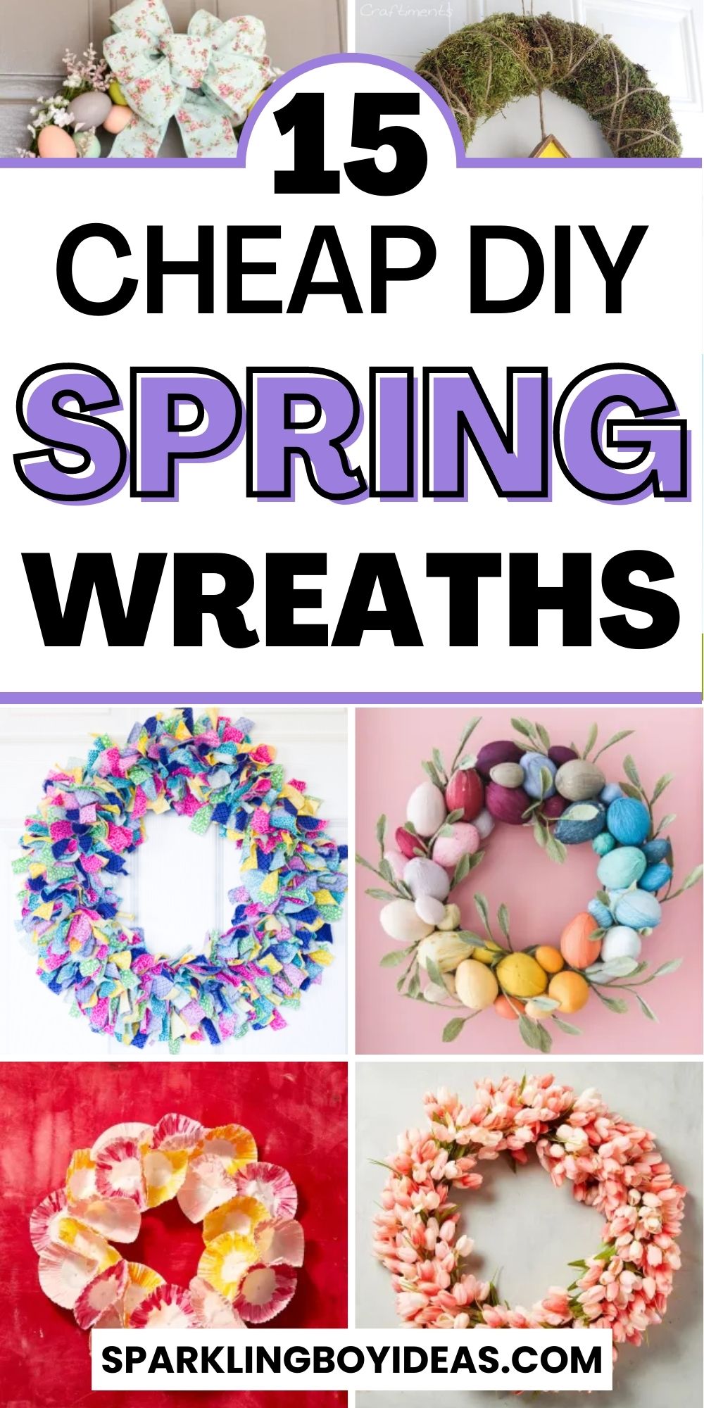 15 Easy DIY Spring Wreaths - Sparkling Boy Ideas