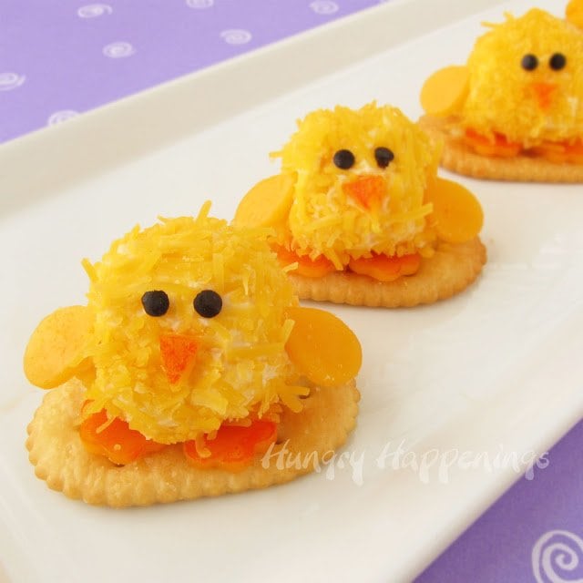 Cheese Ball Chicks Easter appetizers Easter dinner Easter food chicks cute chick crafts 2