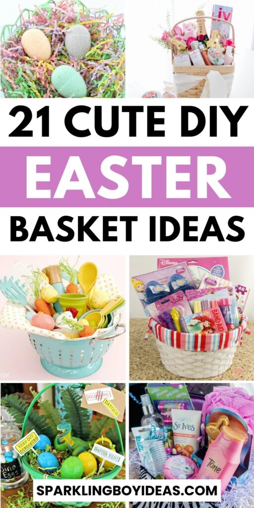 small cute diy easter basket ideas for adults