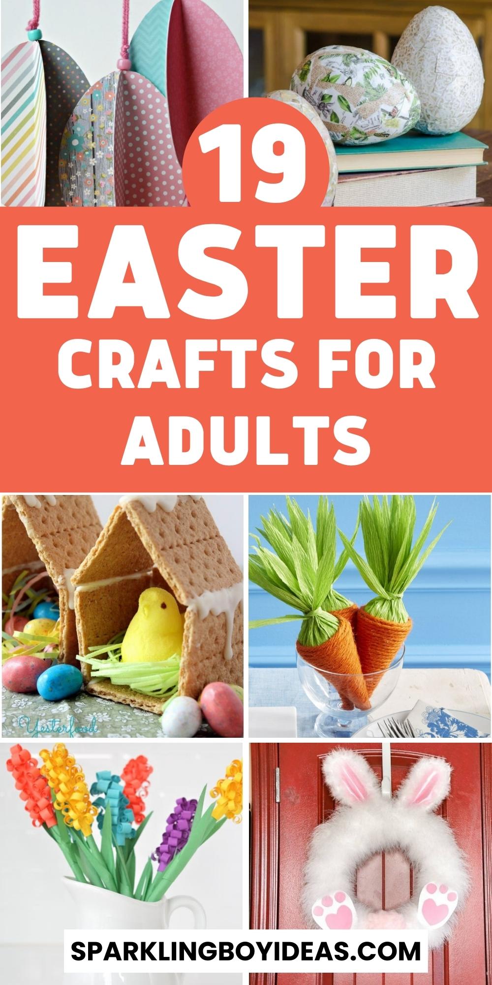 19 Easy DIY Easter Crafts For Adults - Sparkling Boy Ideas