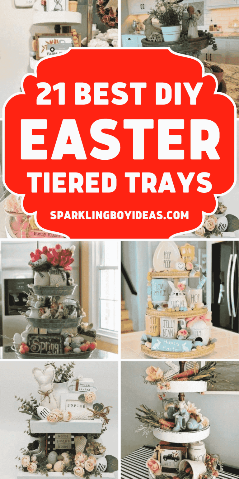 21 Easy Diy Easter Tiered Tray Decor Sparkling Boy Ideas
