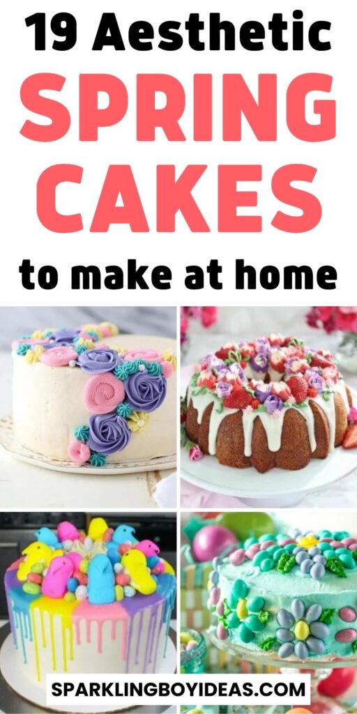 simple cute aesthetic spring cakes ideas