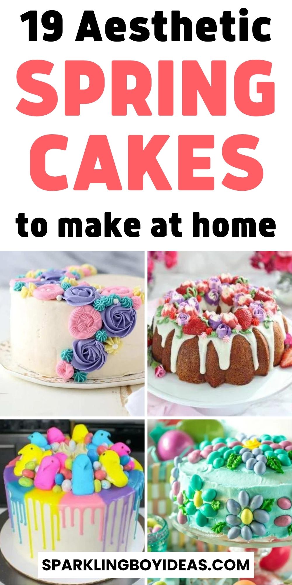 19 Simple Spring Cakes - Sparkling Boy Ideas