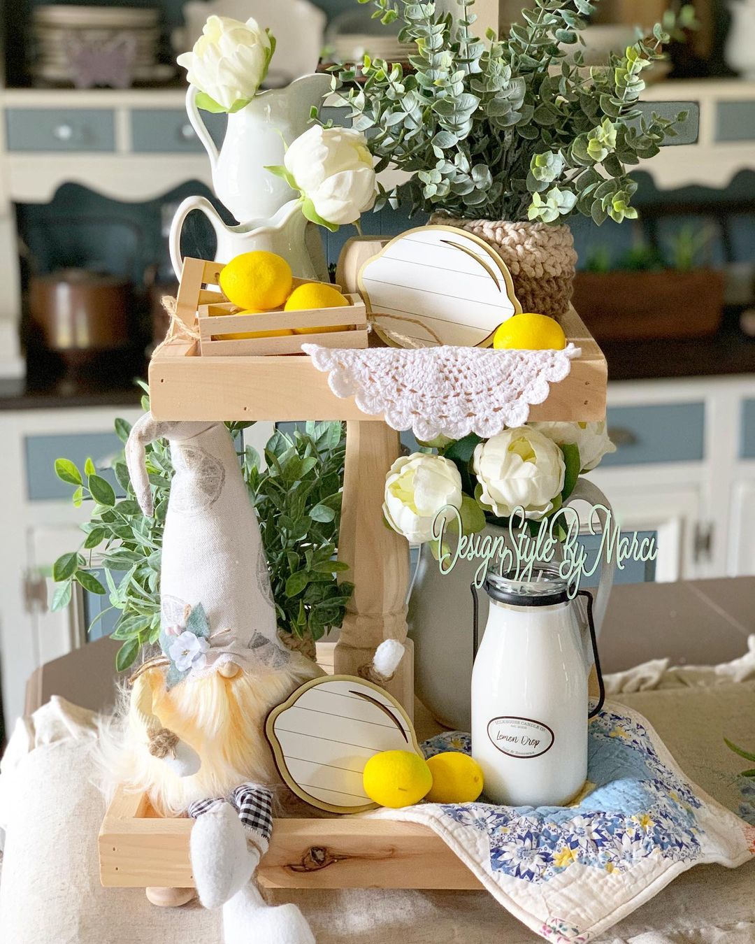 17 Best DIY Summer Tiered Tray Decor - Sparkling Boy Ideas