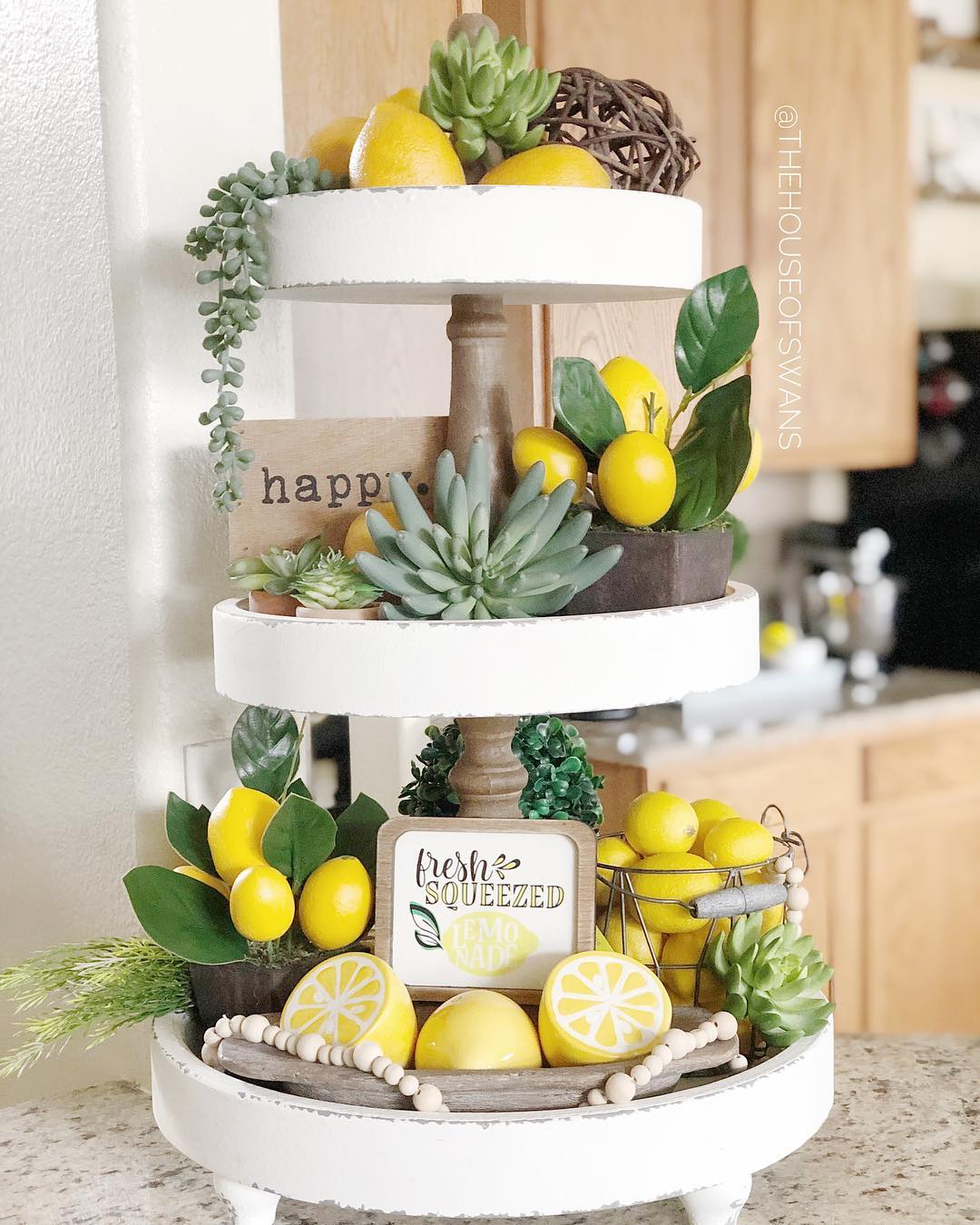 17 Best DIY Summer Tiered Tray Decor - Sparkling Boy Ideas