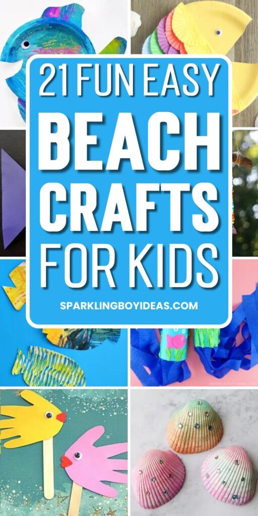 diy preschool beach crafts for kids and toddlers