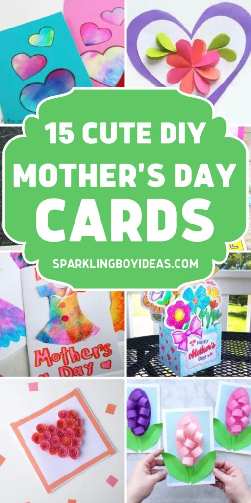 diy handmade mothers day cards for kids